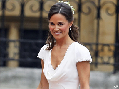 Las curvas que luci Pippa Middleton en su ce ido vestido durante la boda