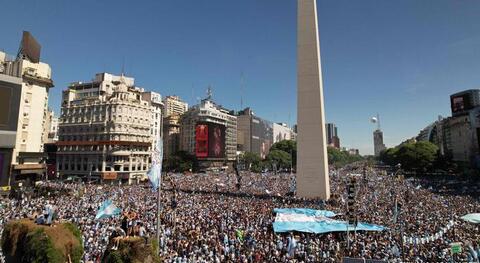 Argentina celebra su tercera Copa del Mundo