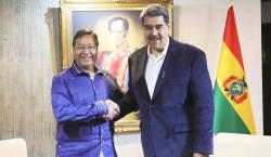 Arce transmite a Maduro su solidaridad ante las políticas de EEUU contra migrantes venezolanos