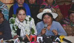 Wilma Alanoca es candidata a vicepresidenta, pero la inscripción del evismo es incierta