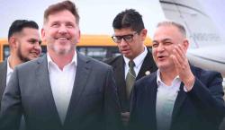El presidente de Conmebol llega a Santa Cruz para inspeccionar las obras en el Tahuichi