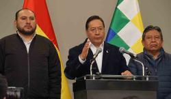 Arce ratifica que no renunciará y continuarán los operativos de desbloqueo