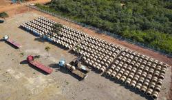 Continúa arribo de equipamiento para construir la línea eléctrica que conectará San Ignacio de Velasco al SIN
