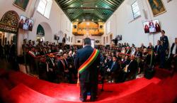 Arce destaca su cuestionado plan de industrialización, la subvención y bonos