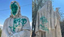 Vandalizan las esculturas del Vía Crucis ubicadas en la subida al Cristo de la Concordia