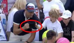 Identifican al hincha millonario que robó a un niño una gorra firmada por famoso tenista