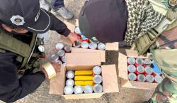 FELCN descubre cargamento de cocaína escondido entre latas de sardina en la carretera a Desaguadero