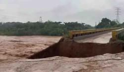 El puente de La Bélgica se derrumba y el municipio queda aislado nuevamente