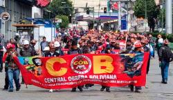 La COB comienza 2026 con movilización en el centro paceño y mantiene pedido de abrogación del Decreto 5503