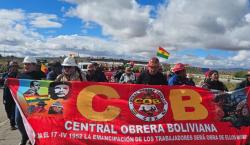 Marcha de la COB se concentra en Senkata y arriba este lunes a La Paz