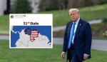 Donald Trump publicó en su red social una imagen de Venezuela como el estado número 51 de Estados Unidos