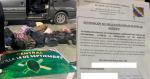 Policía detecta minibús enviado del Trópico que tenía “autorización” para pasar bloqueos y encuentra Bs94.500 