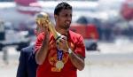España aterriza en Madrid con la Copa del Mundo
