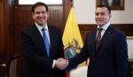 Rubio endurece la guerra antinarco en Ecuador, fiel aliado de EEUU