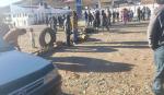 Reportan bloqueo en la ruta Potosí-Sucre por falta de combustible