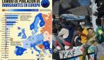El mapa migratorio de Europa: un crecimiento del 67% en el siglo XXI